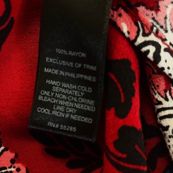 EXPRESS RED FLORAL TASSEL HALTER MINI DRESS BOHO GYPSY FLORAL DRESSS - Picture 10 of 16